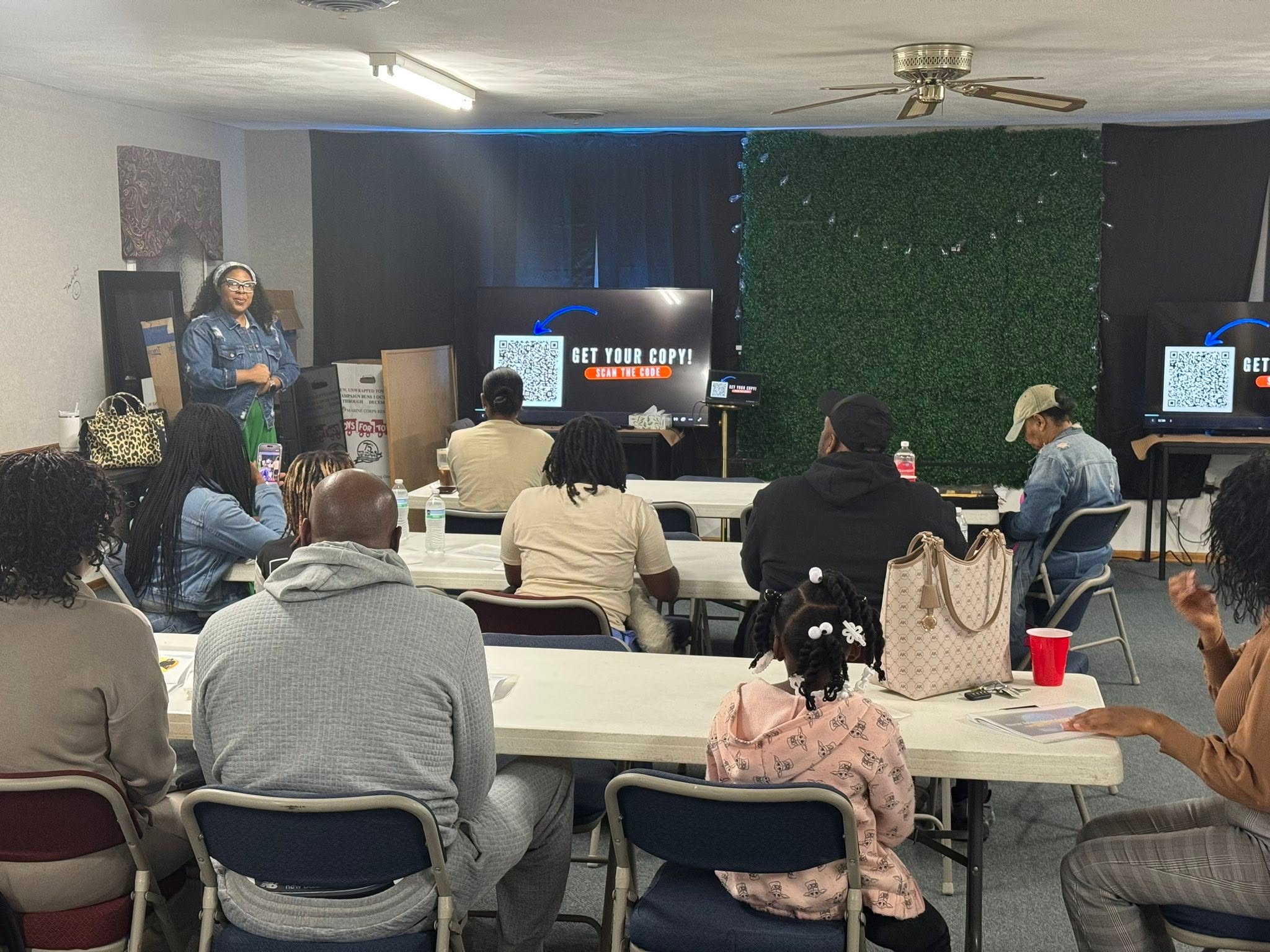 Church family gathered for a community class and fellowship